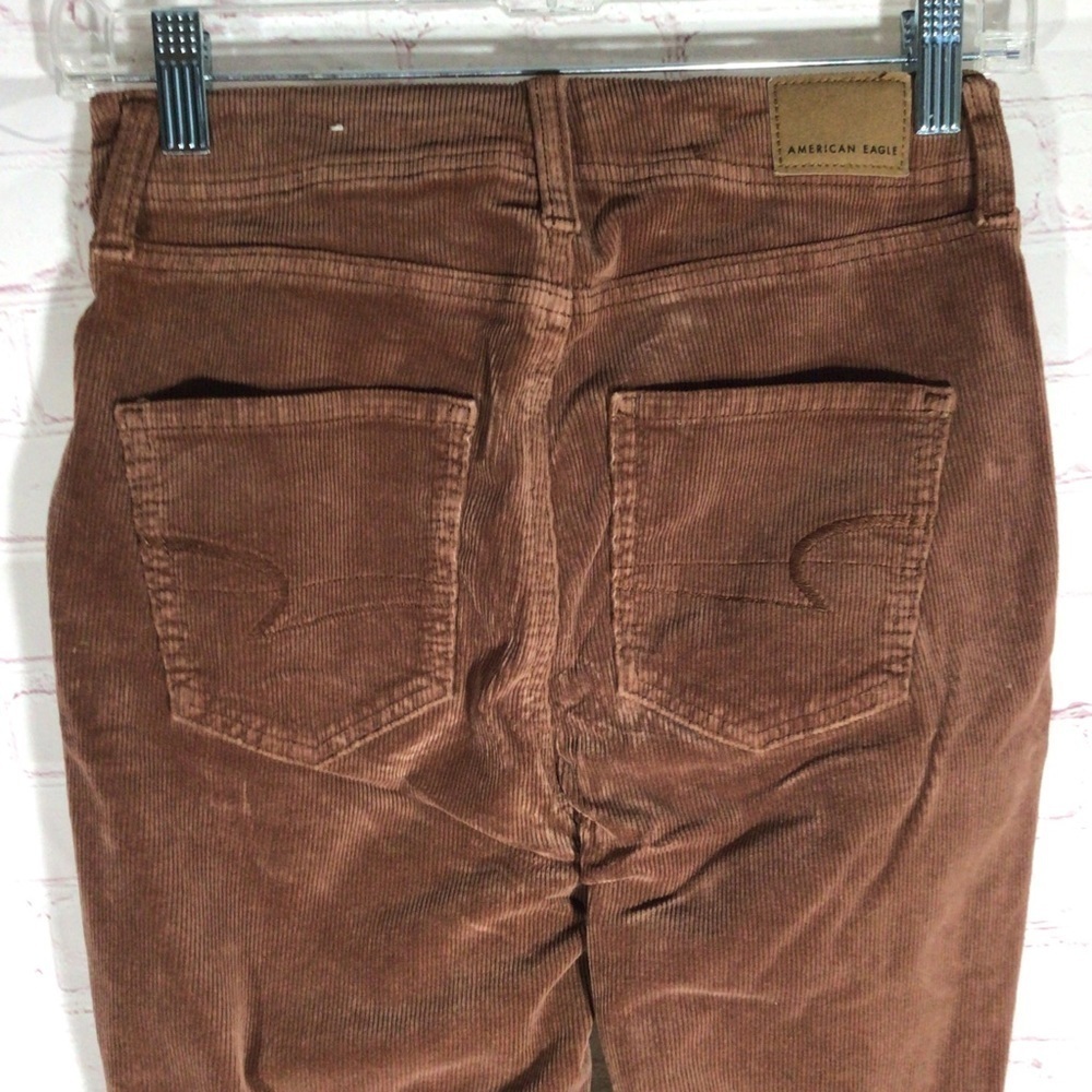 American Eagle Outfitters Super Stretch Corduroy Pants - Size 0 X-Short - Picture 5 of 11